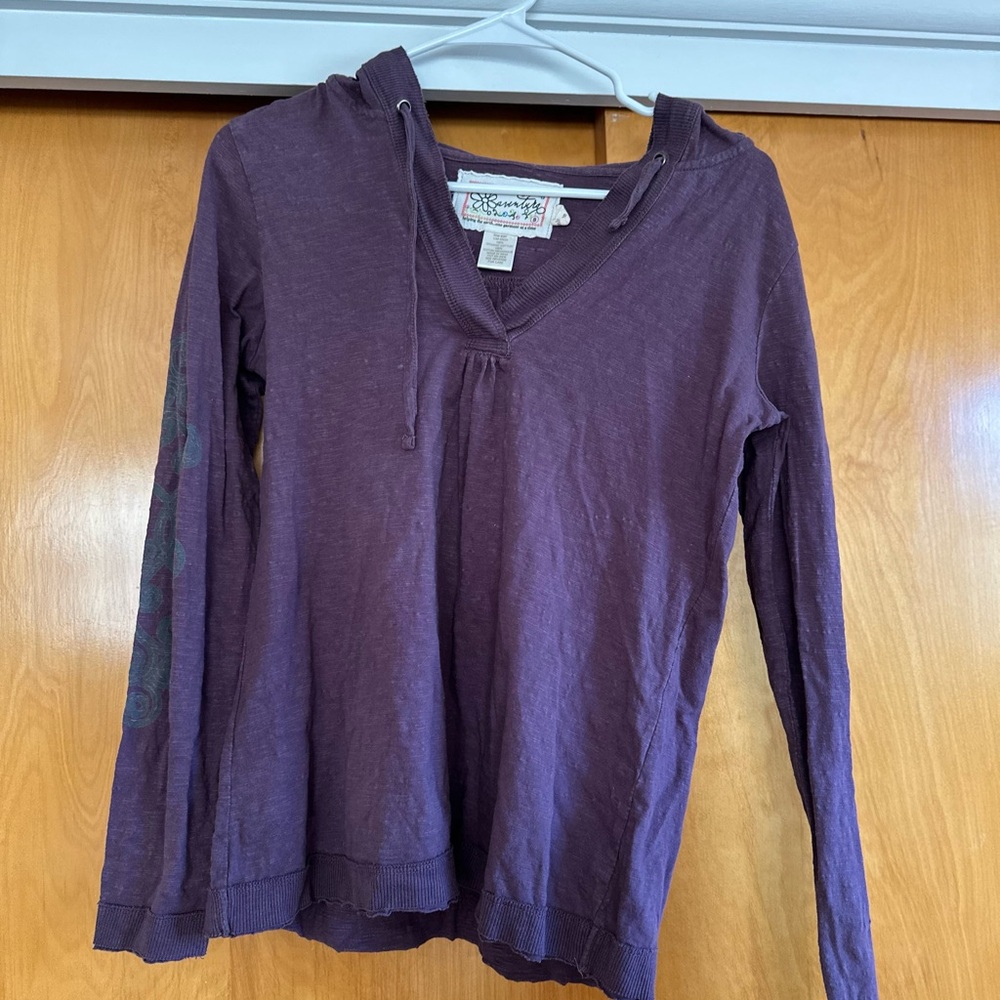 Adventura Deep Purple V-Neck Hoodie